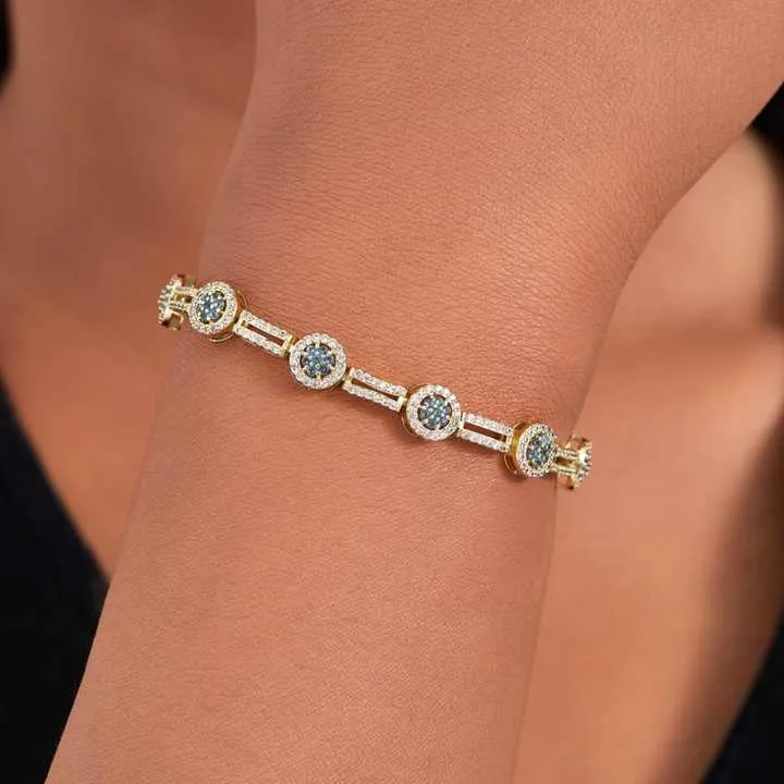 أساور سلسلة تنس نسائية أنيقة - Elegant Women's Tennis Chain Bracelets