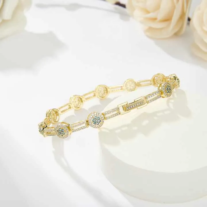 أساور سلسلة تنس نسائية أنيقة - Elegant Women's Tennis Chain Bracelets