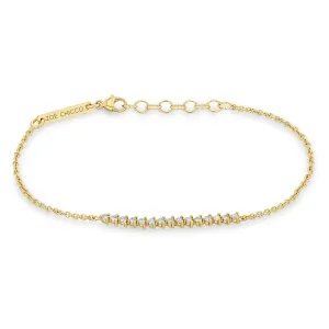 14k Diamond Tennis Segment Bracelet