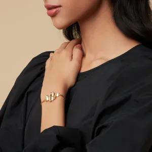 Abstract Mirror Bolo Bracelet