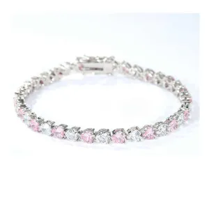 Aivenchy Customized 17cm Rhodium-أساور تنس مطلية