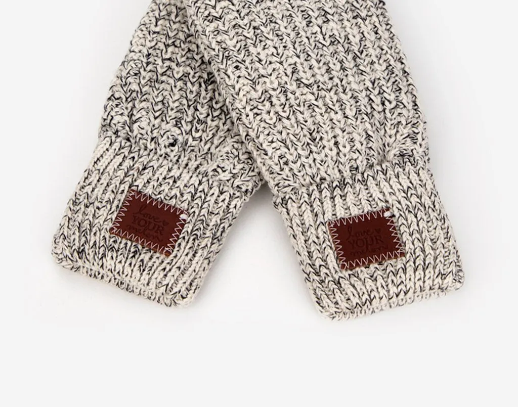 Black Speckled Mittens S/M