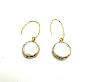 Coin Pearl Earring
