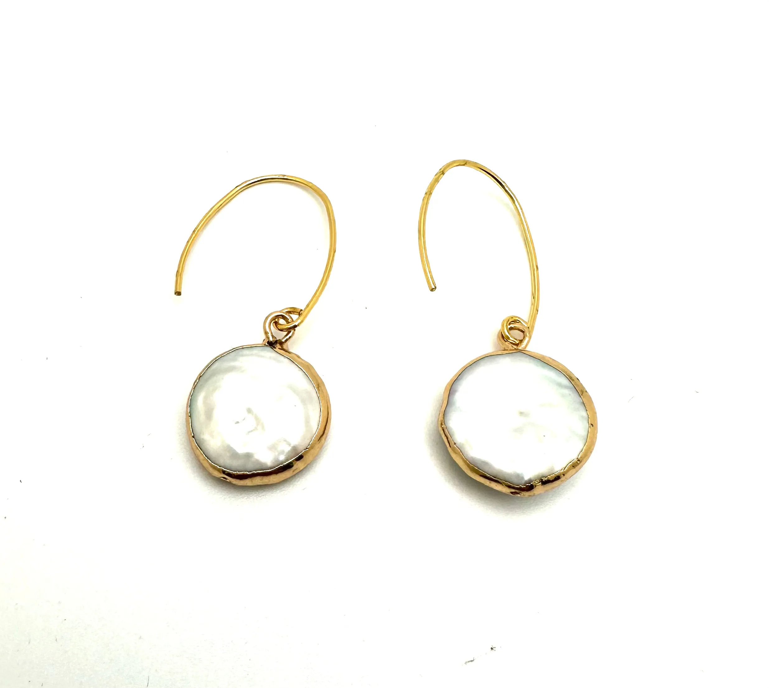 Coin Pearl Earring
