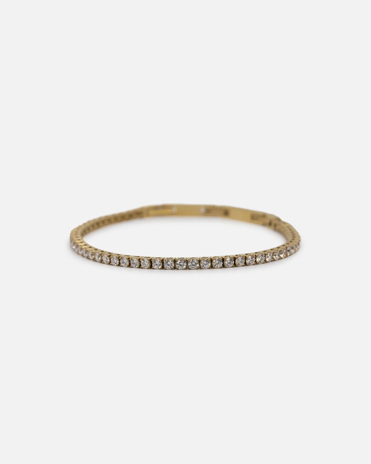 Guess Mainline Gold Tennis Logo Bracelet Multi