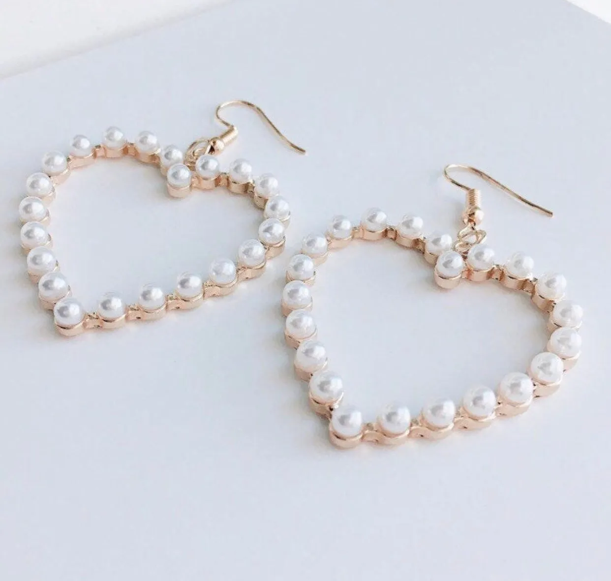 Hearts and Pearls Earrings