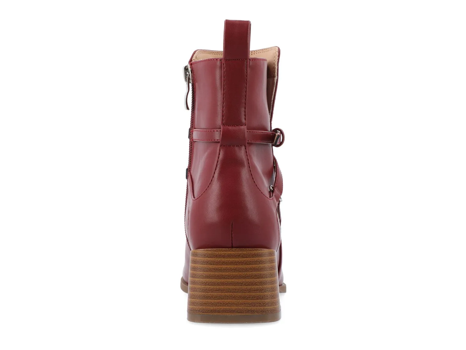 Journee Collection Estelle ankle boots, burgundy