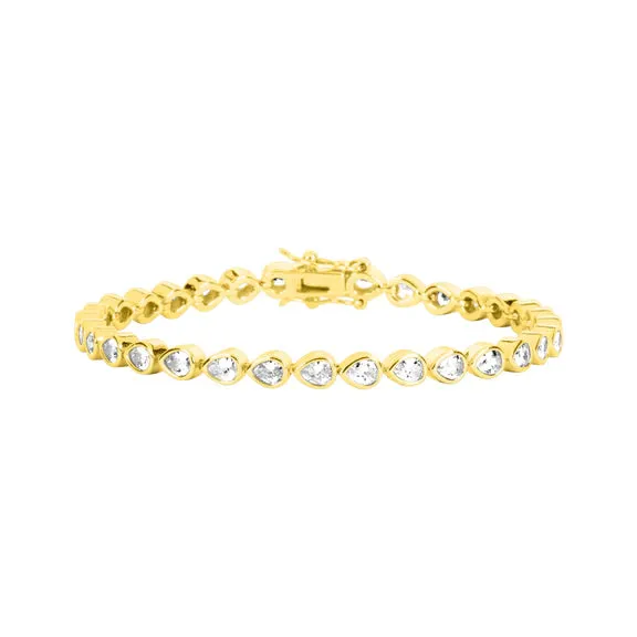 Lily Tennis Bracelet - Gold