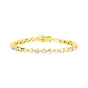 Lily Tennis Bracelet - Gold