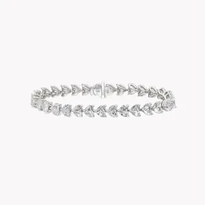 Luxe Heart Shape Tennis Bracelet