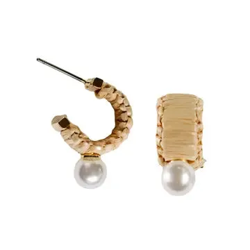 Natural Pearl Huggies