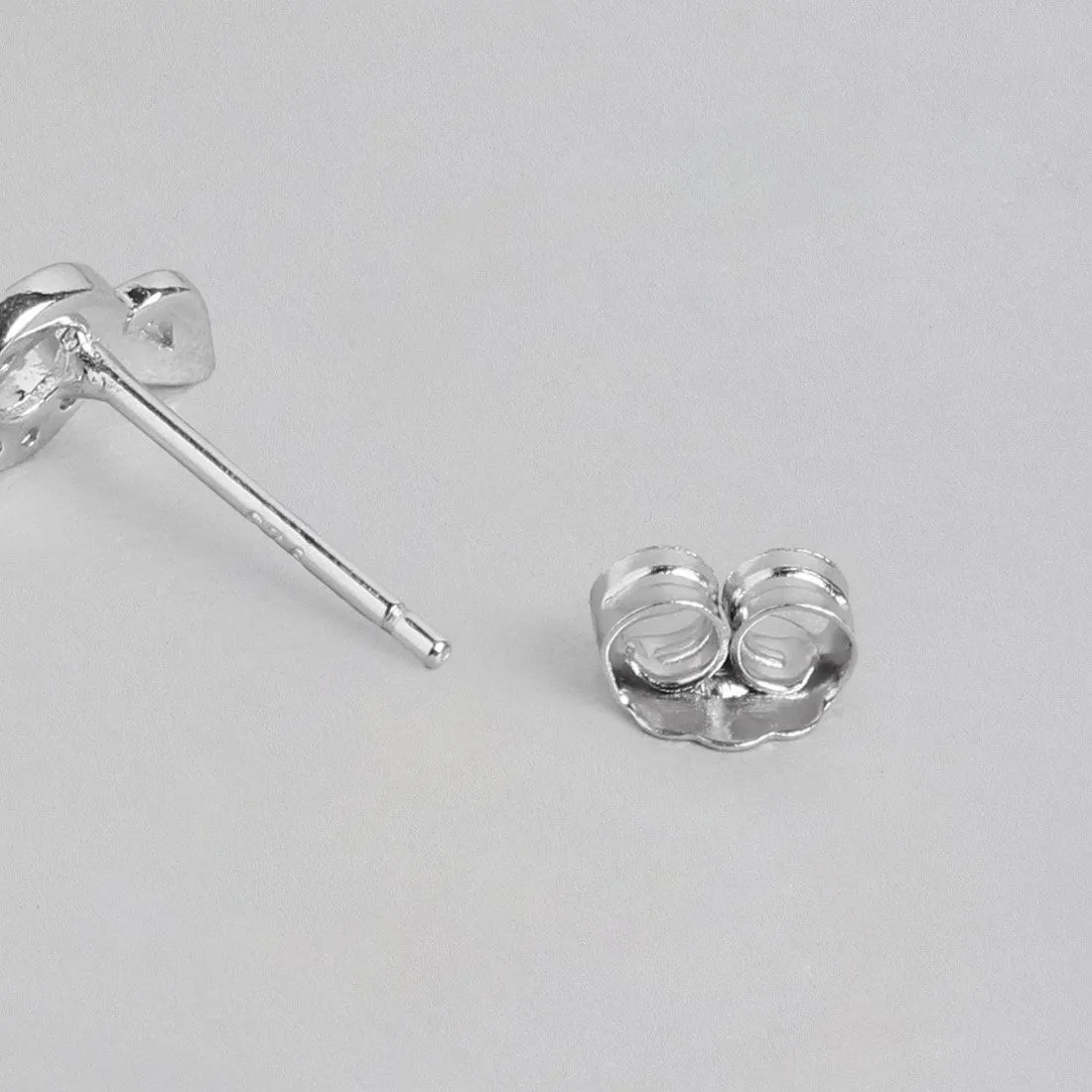 Timeless Elegance Rhodium-Plated CZ 925 Sterling Silver Earrings