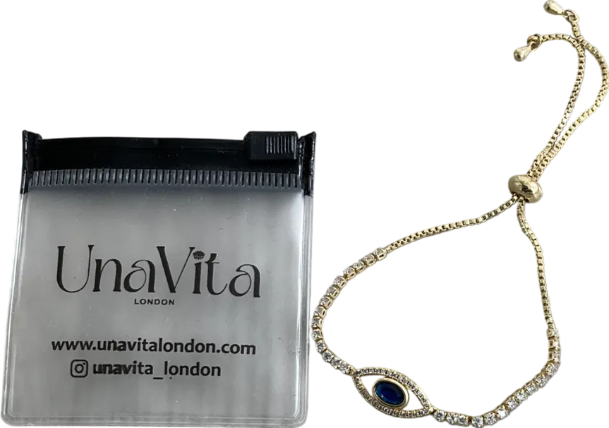 Una Vita Metallic Tennis Eye Bracelet UK S