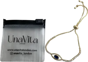 Una Vita Metallic Tennis Eye Bracelet UK S