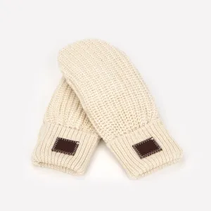 White Speckled Mittens L/XL